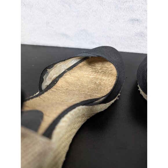 Lauren Ralph Lauren Charla Wedge Women Size 7.5 Black Closed Toe Summer Vacation - Picture 5 of 11